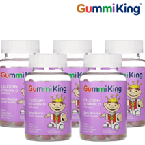 구미킹 어린이 칼슘젤리 + 비타민D 60구미젤리 5팩 칼슘음식 칼슘하루권장량 칼슘비타민d 칼슘부족 칼슘제, 1개, 기본