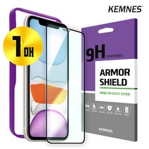 KEMNES 아이폰 풀커버 강화유리 보호필름 6 S 7 8 X XS XSMAX XR 11 PRO MAX SE2, 1세트