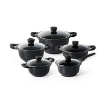 북유럽 세라믹 주물 냄비 코팅 웍 회사 신혼 주방용 전골 2인가구 키친 집들이 답례품, 상세페이지참조, 블랙펄냄비(26cm 웍)