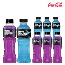 파워에이드 퍼플스톰&마운틴 600ml X 각3개(총6개) 이온음료 스포츠음료 수분섭취 갈증해소 편의점음료수, 6개