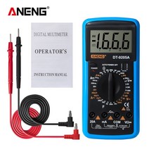 DT9205A Multimeter Digital AC/DC Transistor Tester Electrical Esr NCV Meter Profesional Analog Auto, 03 Blue