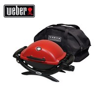 웨버 Q1250 가스 바베큐 그릴 가방포함 (베이비Q 캠핑 휴대용), 1개