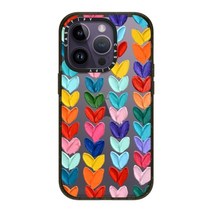 CASETiFY Impact 아이폰 14 프로 케이스 [4X 군용 등급 낙하 테스트 / 2.5m(8피트) 낙하 보호] - 클라우드 - 글로시 블랙