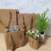 크라프트 무지 쇼핑백 소 크래프트쇼핑백 화분종이백 화분쇼핑백