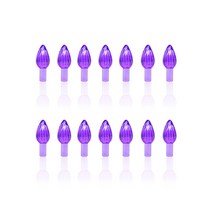 24pcs 여러 가지 빛깔의 전구 세라믹 크리스마스 트리 수제 액세서리 홈 장식 교체 전구 홈 파티 장식 빛, 보라색 24개