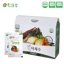 [초록한입] 국내산 유기농 야채수, 110ml*30팩, 1박스