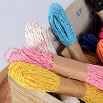 금박 칼라 지끈 종이끈 2mm 10M x 20개 교회 공예용종이끈 재활용품 공작용