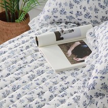 단잠 안느 스노우 리플 시어서커 침대패드, 패드1장, 블루