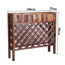 울타리 가림막 칸막이 가벽 파티션 펜스 공간분리 야외 화분 베란다, 브라운 가로 1000 높이 900 세로 250mm