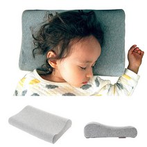 [국산] 코지홈베베 키즈 굴곡형 메모리폼베개 유아베개 순면커버, 베개 겉커버