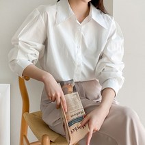 [드레스날다] 코디잇템 솔리드 베이직 빅카라 셔츠(nb212)