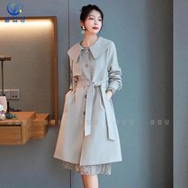 셀럽당 트렌치 여중 롱 봄가을 루즈핏 슬림핏 트렌치 캐주얼 코트