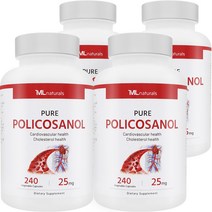 마이라이프 내추럴스 폴리코사놀 25mg 240정 4병
