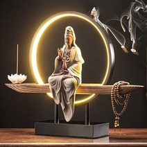 천수관음 향로 관세음보살 도자기 인센스 홀더 불교, A