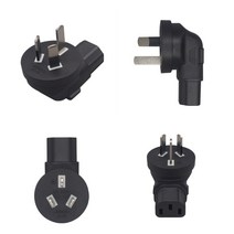 AU Australia 3 Prong Male to IEC C13 Female AC 전원 어댑터 노트북, 한개옵션0