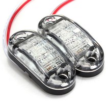 LED 사이드 마커 조명 전면 라이트 위치 트럭 트레일러 12V 24V 바 오프로드 작업 등, WHITE
