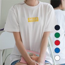 험블 험블 닐라 레터링 라운드넥 남녀공용 여름 반팔티셔츠 (6224347)