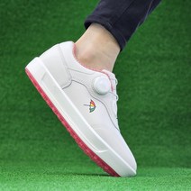 아놀드파마 여자 소가죽 다이얼 스파이크리스 보아 골프화 연습용 필드용 겸용 하이브리드 수제 골프 운동화 스니커즈