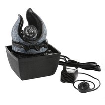 미니분수대 가습 가정용 실내 인테리어 분수 물 데스크탑 중국어 풍수 램프 집 풍경 폭포 코티지 탁상 장식품 홈 데코, 02 UK Plug, 02 B 13x12x18.5cm