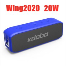 XDOBO-X8 플러스 무선 블루투스 스피커 휴대용 사운드 칼럼 초고출력 80W 서브 우퍼 휴대 전화 충전 붐박스 무선 블루투스 스피커, Wing2020 Blue