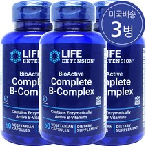 라이프 익스텐션 바이오엑티브 컴플리트 B-컴플렉스 60정 3병