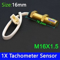 타코메타 타코미터 빨간색 LED 백라이트 3 In 1 자동차 게이지 85mm 방수 4000 RPM 해양 보트 9-32V 용 수, 07 M16 Tacho Sensor