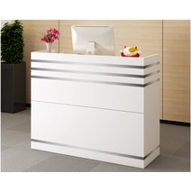 안내데스크 리셉션 금전등록기 매장데스크 안내원, 따뜻한 화이트 120x46x102cm