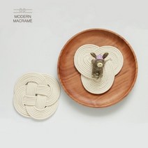 프로라인 키트 만들기 티코스터 4종 W5F1D9B 손뜨개 DIY 마크라메재료 뜨개질DIY패키지