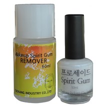 태강산업 프로세이드 스프리트검 &리무버 2종세트 수염분장재료 메이크업국가자격증실기재료 수염 분장용품, 1개