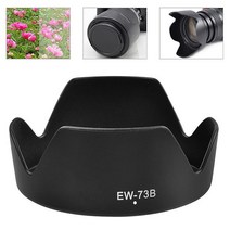 캐논 650D 550D 600D 카메라 렌 커버에 대한 EW-73B 렌즈 후드 가역 Lente 액세서리, 01 Black