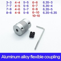 커플링 CNC 모터 조 샤프트 플렉시블 1PC MINGPING (Size : 6.35mm 4mm), 08 5mm 6.35mm