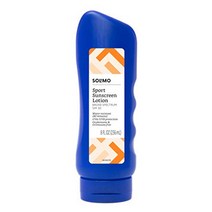 아마존 브랜드 - 솔리모 스포츠 선스크린 로션 spf 30 리프 프렌들리(옥티녹세이트 앰프 옥시벤존 무함유) 광범위한 UVAUVB 보호 8액량 온스, 8fl oz(1팩)