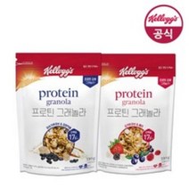 (코스트코) 켈로그 프로틴 그래놀라 시리얼 2종 330g X 2팩, (베리 330g + 검정약콩 330g) X 1
