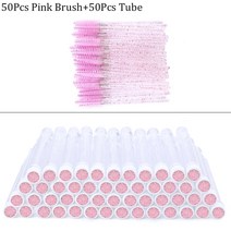 재사용 가능한 눈썹 브러쉬 튜브 일회용 속눈썹 교체 방진 스파클링 깨진 다이아몬드 메이크업, CN, Pink