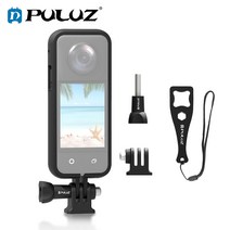 Insta360-X3 용 프레임 케이지 보호 테두리 하우징 케이스 인스타 360 원 X3 용 어댑터 마운트 액션 카메라 보호 액세서리, 블랙