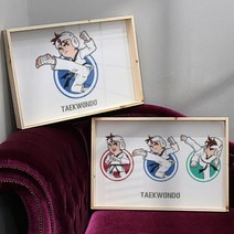 [바보사랑] 우드프레임액자_태권도소년(대형), 타입선택:이미지4