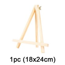 1 5pcs 천연 나무 미니 이젤 프레임 삼각대 디스플레이 회의 웨딩 테이블 이름 카드 스탠드 홀더 그림 공예