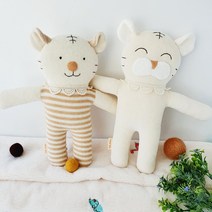 애착인형 오가닉 유기농 신생아 아기 장난감 임신 호랑이 소, 아기호야+선물포장