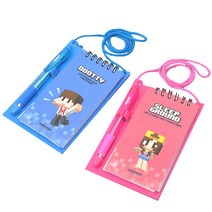 샌드박스_도티잠뜰 목걸리 데이터 메모수첩 볼펜세트, 이상품은 (랜덤발송)되는 상품입니다