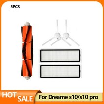 로봇청소기Dreame Bot L10S 울트라 로봇 진공 청소기 교체 부품 용 먼지 봉투 액세서리 메인 브러시 사이드, 06 5PCS