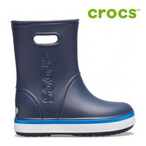 크록스 아동 장화 40- 205827-4KB Kids Crocband Rain Boot Navy Bright Cobalt