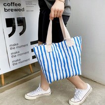 더퍼플 캐주얼 캔버스백 줄무늬 데일리 블루 가방crossbody bag 숄더백 미니백 크로스백 핸드백 여성가방 여성숄더백 버킷백 여성핸드백 여성크로스백 여성토트백 미니크로스백 여성미니크로스백 에코백 쇼퍼백