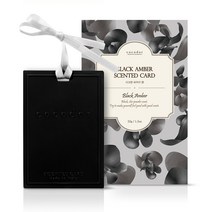 코코도르 솔리드 고체형 퍼퓸 디퓨저 / 옷장용 실내용 방향제 / 카드형, 고체형/카드/블랙엠버, 1개