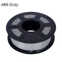 거치대 배경 KingRoon PLA ABS TPU 필라멘트 1.75mm 1KG 2.2lbs 3D 프린터 용 플라스틱 소모품 펜 정확도 /-0.02mm 스풀, ABS Gray_CHINA