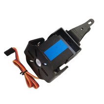 rc모터 서보 마운트 틸팅 스티어링 기어 기본 금속 브래킷 vtol uav 용 18mm20mm25mm 탄소 튜브 클립 esc 보드, 18mm 마운트 w 서보