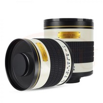 500mm f6.3 MF 망원 미러 렌즈 2x 텔레컨버터 = 1000mm 니콘 캐논 소니 DSLR 카메라 매크로 43 미러리스 용, Nikon