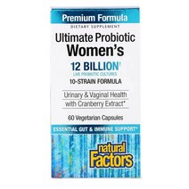 Natural Factors 내추럴 팩터스 우먼 울트라 프로바이오틱스 120억 CFU Ultima Probiotic 60베지캡슐