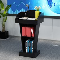 스탠딩 교수대 단상 강의대 강연대 사회자 컴퓨터 해외 데스크 사회대 거치대 교탁 연단 연설대, 블랙60*40*110