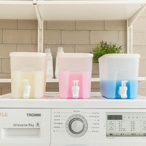 세탁 주방 세제 디스펜서 섬유유연제 리필통 액체세제통 핸드워시 리필용기, 한칸