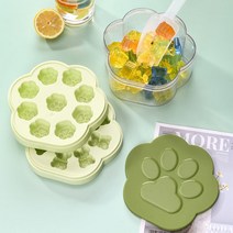 BLOWFISH FUGU 18홀 곰발 얼음 얼음틀 제빙 세트 압압식 곰얼음틀 A-005, 녹색